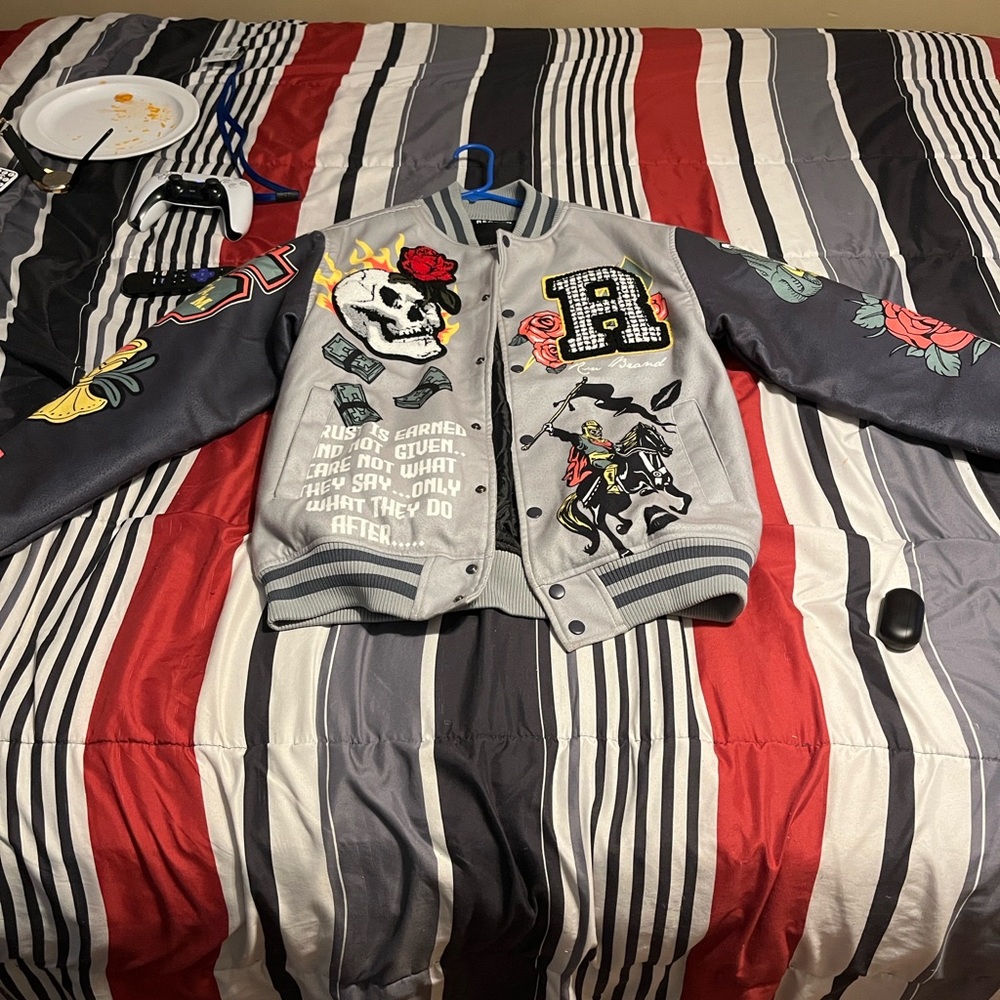 Reason Multicolor Graphic Bomber Jacket